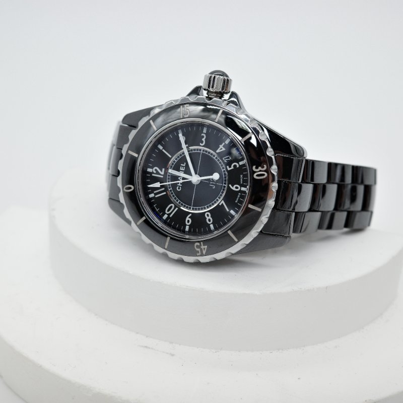 Chanel 香奈兒 J12 自動機械 33mm 黑色 陶瓷 女錶 手腕圍16cm內 可帶-0