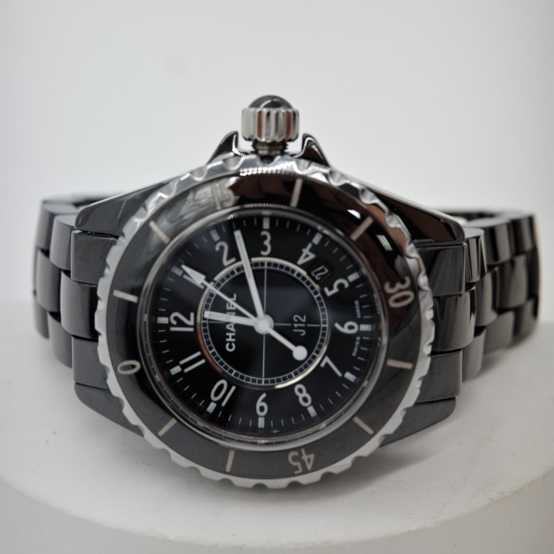 Chanel 香奈兒 J12 自動機械 33mm 黑色 陶瓷 女錶 手腕圍16cm內 可帶-1