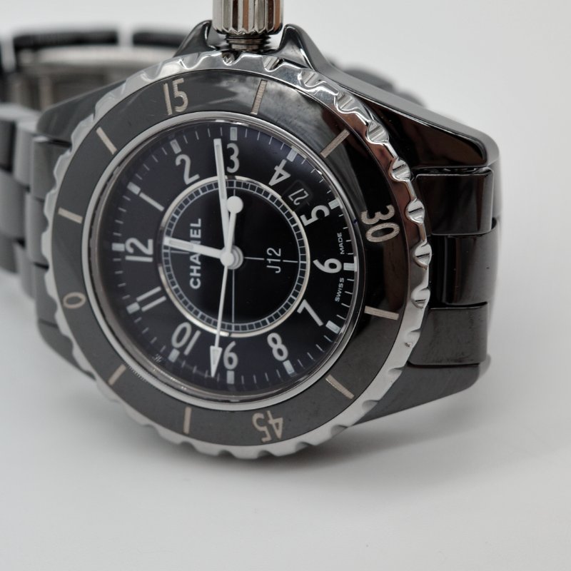 Chanel 香奈兒 J12 自動機械 33mm 黑色 陶瓷 女錶 手腕圍16cm內 可帶-6