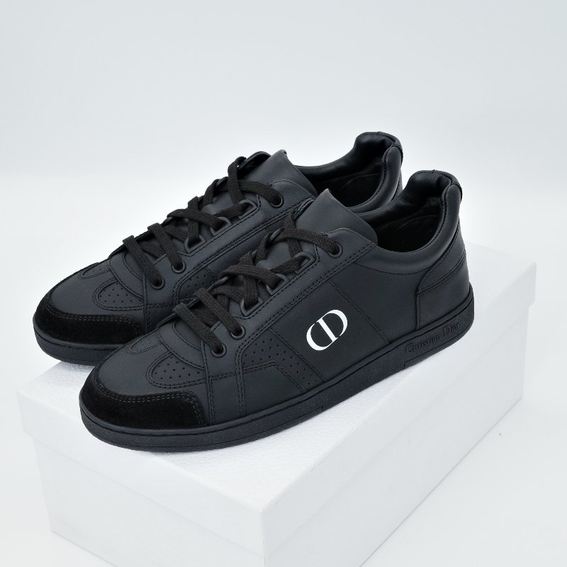 Dior 迪奧 CD 黑色 牛皮 麂皮 板鞋 球鞋-0