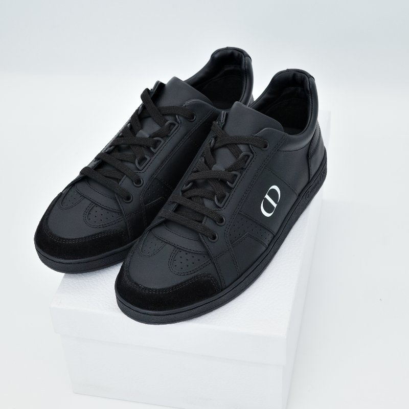 Dior 迪奧 CD 黑色 牛皮 麂皮 板鞋 球鞋-2