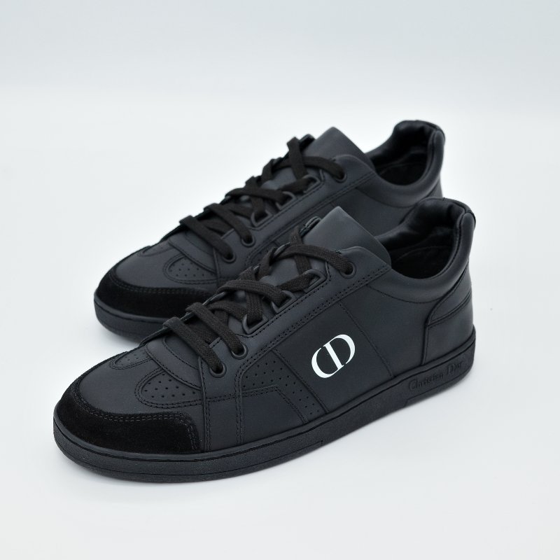 Dior 迪奧 CD 黑色 牛皮 麂皮 板鞋 球鞋-6