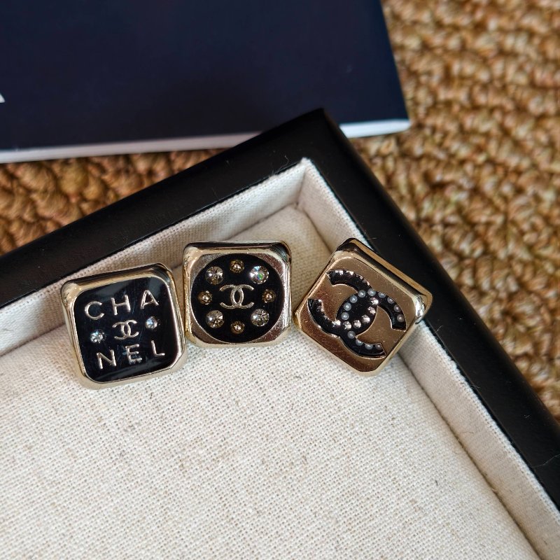 Chanel 香奈兒三合一方塊胸針 D22P 刻印清晰 98新-0