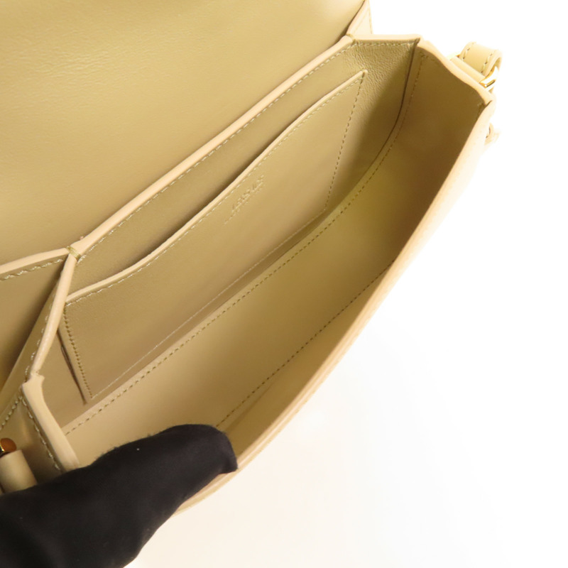 VERSACE 牛皮皮革Greca Goddness金扣肩背袋-4