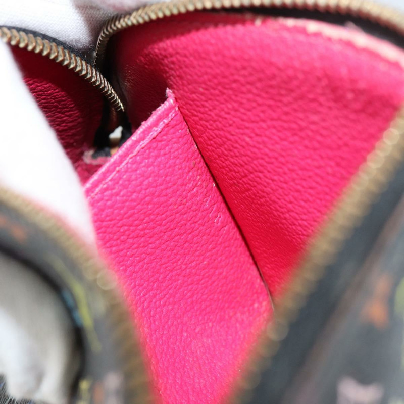 【日本直送】路易威登 Monogram Multicolor Pochette 手拿包 黑色 M47355 LV Auth 151368V-11