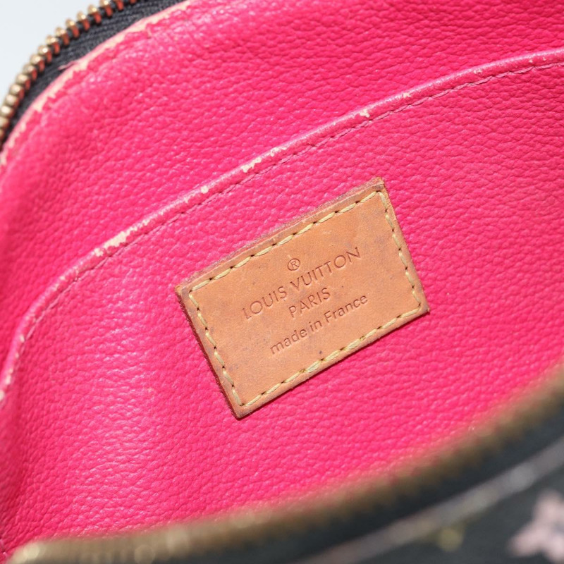 【日本直送】路易威登 Monogram Multicolor Pochette 手拿包 黑色 M47355 LV Auth 151368V-16