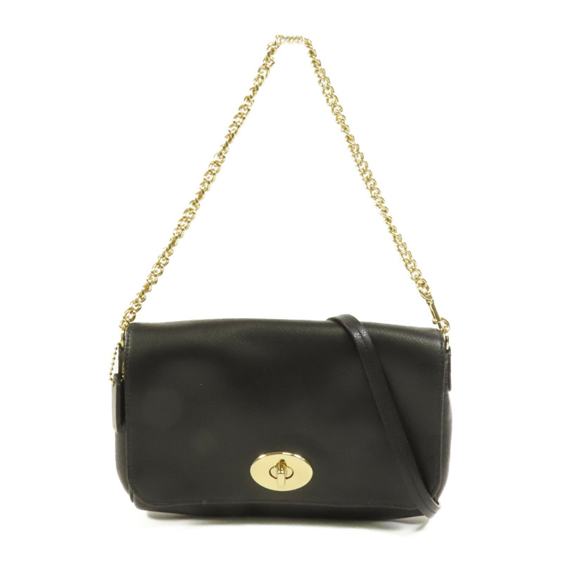 COACH 牛皮皮革Mini Ruby金扣手挽肩背兩用袋-0