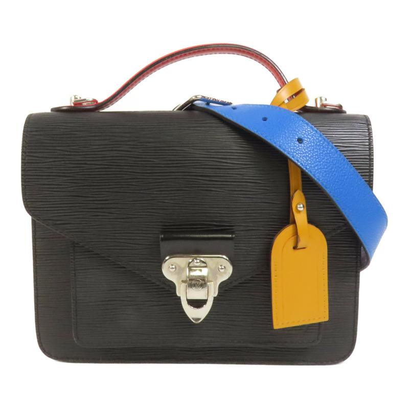 LOUIS VUITTON Epi Noe Monceau銀扣手挽肩背兩用袋-0