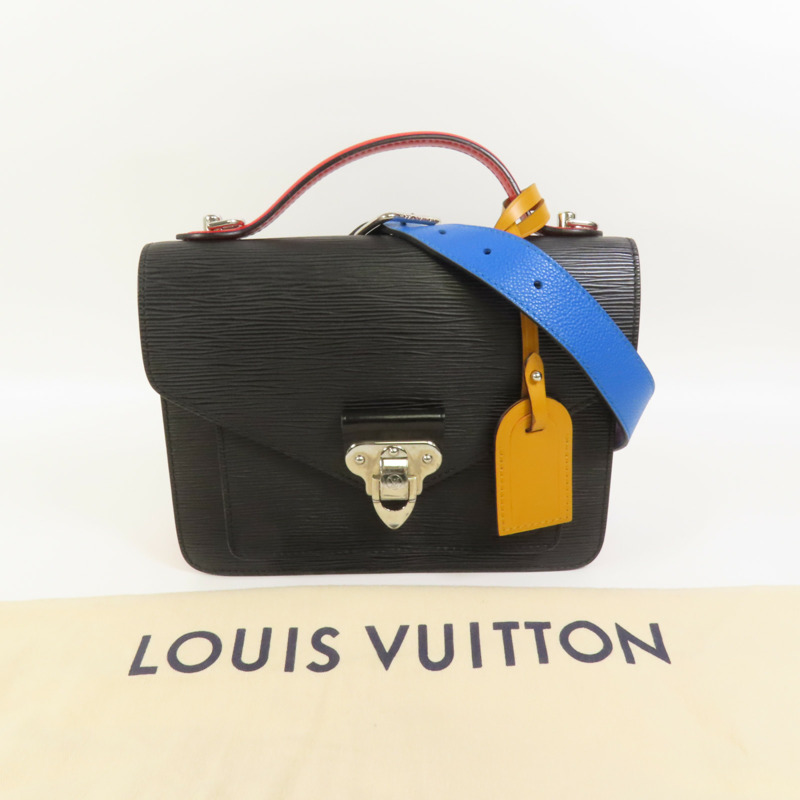 LOUIS VUITTON Epi Noe Monceau銀扣手挽肩背兩用袋-12