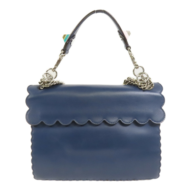 FENDI 牛皮皮革Kan I銀扣手挽肩背兩用袋-1