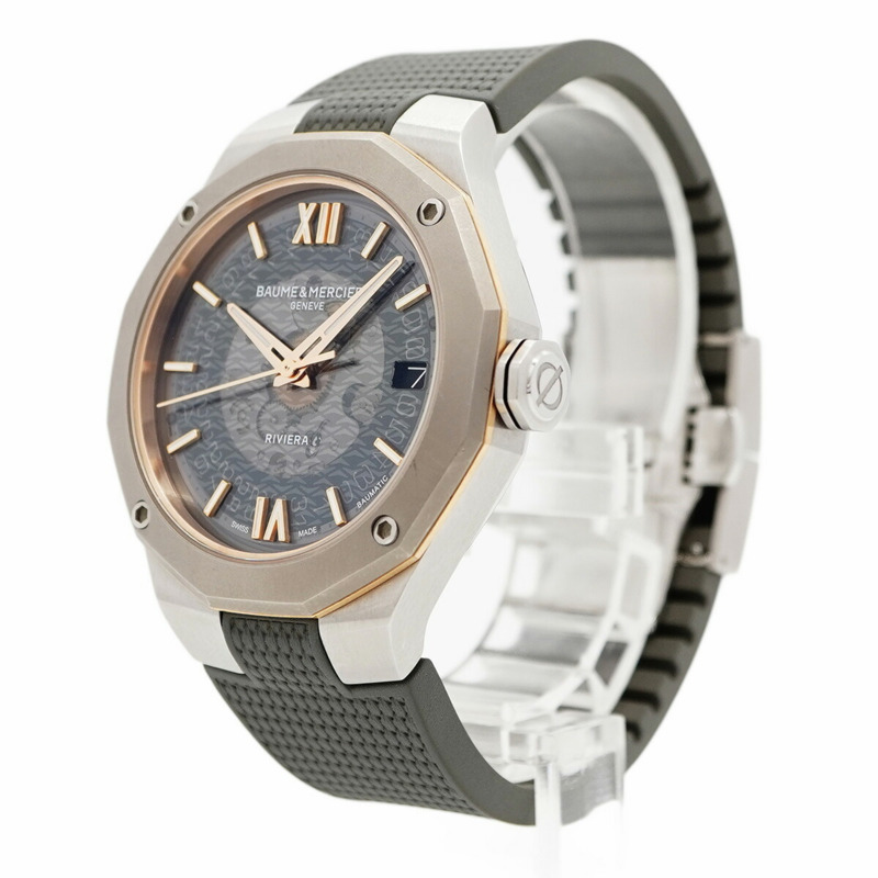 名士 (Baume & Mercier) Riviera M0A10720 黑色錶盤男士腕錶-2