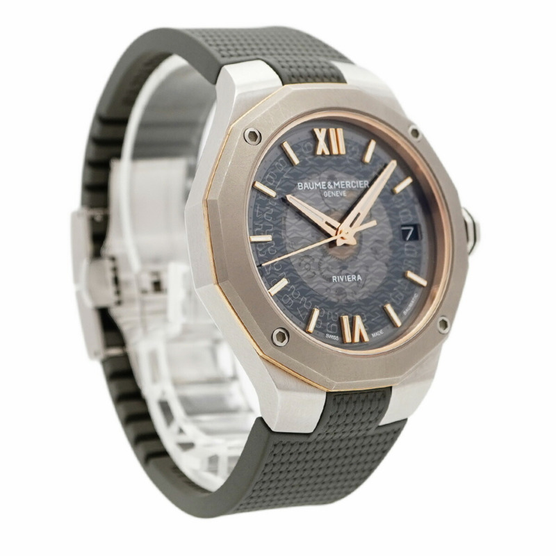 名士 (Baume & Mercier) Riviera M0A10720 黑色錶盤男士腕錶-3