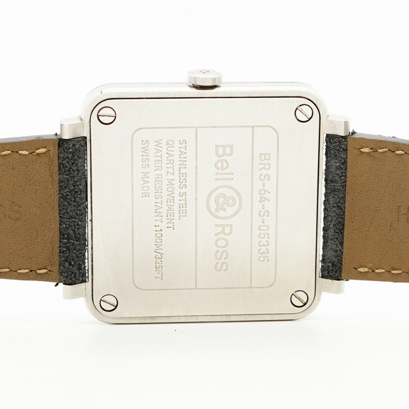 Bell & Ross 航空迷彩 BRS-64-S-05335 白色錶盤男士腕錶-5