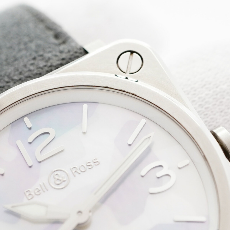 Bell & Ross 航空迷彩 BRS-64-S-05335 白色錶盤男士腕錶-7