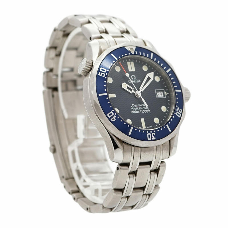 歐米茄海馬系列 2561.80 海軍藍錶盤男士腕錶-3