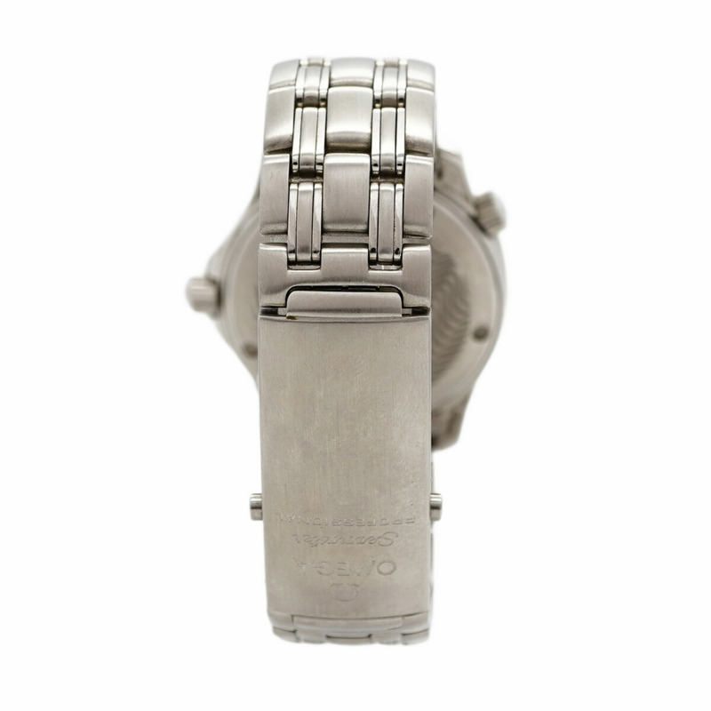 歐米茄海馬系列 2561.80 海軍藍錶盤男士腕錶-8