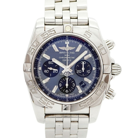 百年靈 Chronomat AB01114K 黑色錶盤男士腕錶