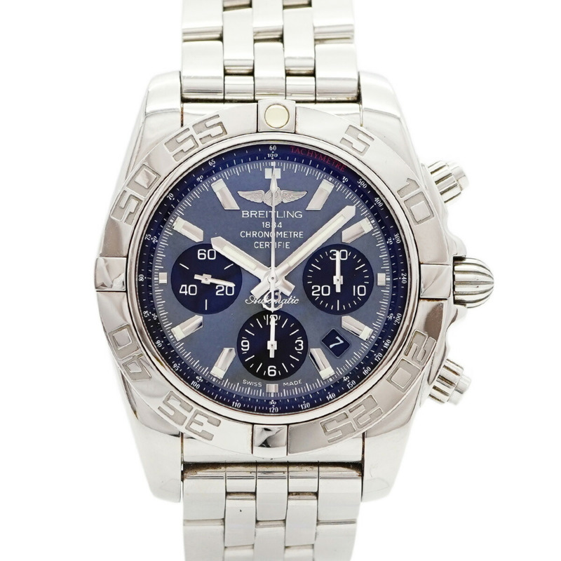 百年靈 Chronomat AB01114K 黑色錶盤男士腕錶-0