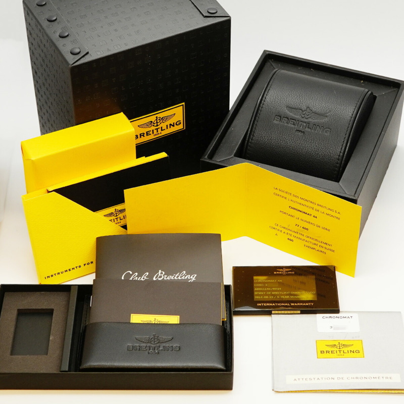 百年靈 Chronomat AB01114K 黑色錶盤男士腕錶-1