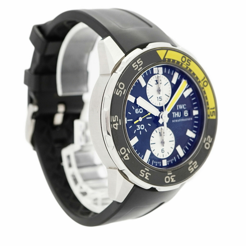 沙夫豪森IWC萬國錶Aquatimer IW376702男士黑色錶盤腕錶-2