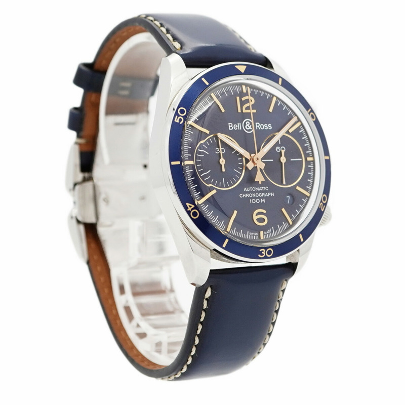 Bell & Ross Aeronavale BRV2-94 藍色錶盤男士腕錶-2