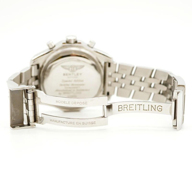 百年靈賓利GT A13362 男士藍色錶盤腕錶-4