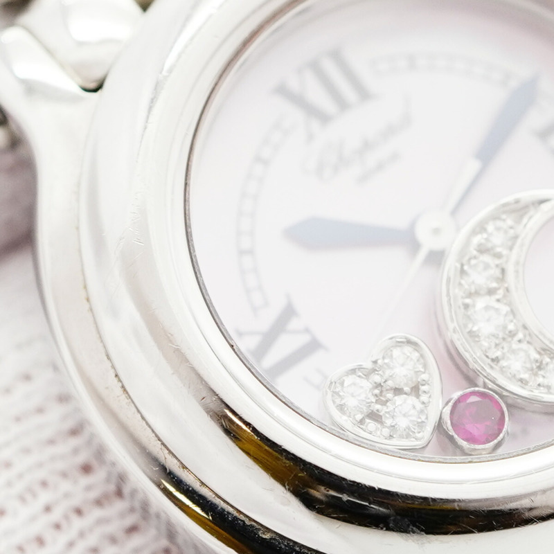 蕭邦 Happy Sport 27 8250 粉紅錶盤女錶-7