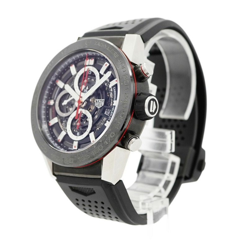TAG Heuer 豪雅卡萊拉 CAR2A1Z-0 鏤空錶盤男士腕錶-2
