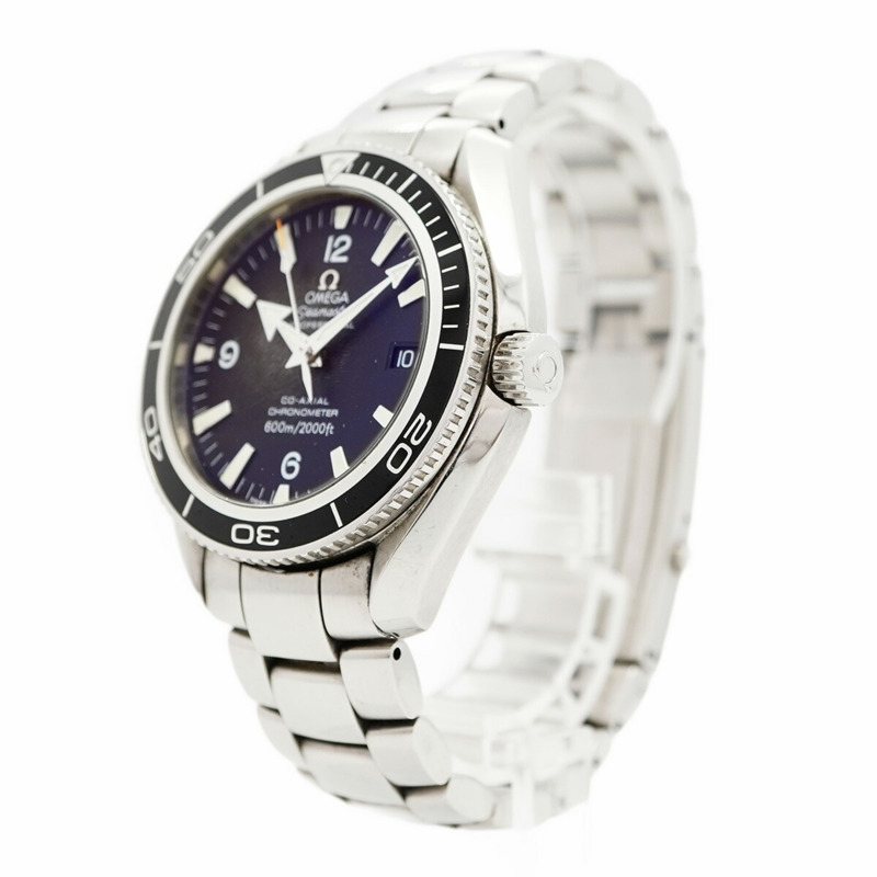 歐米茄海馬系列 2201.50 黑色錶盤男士腕錶-2