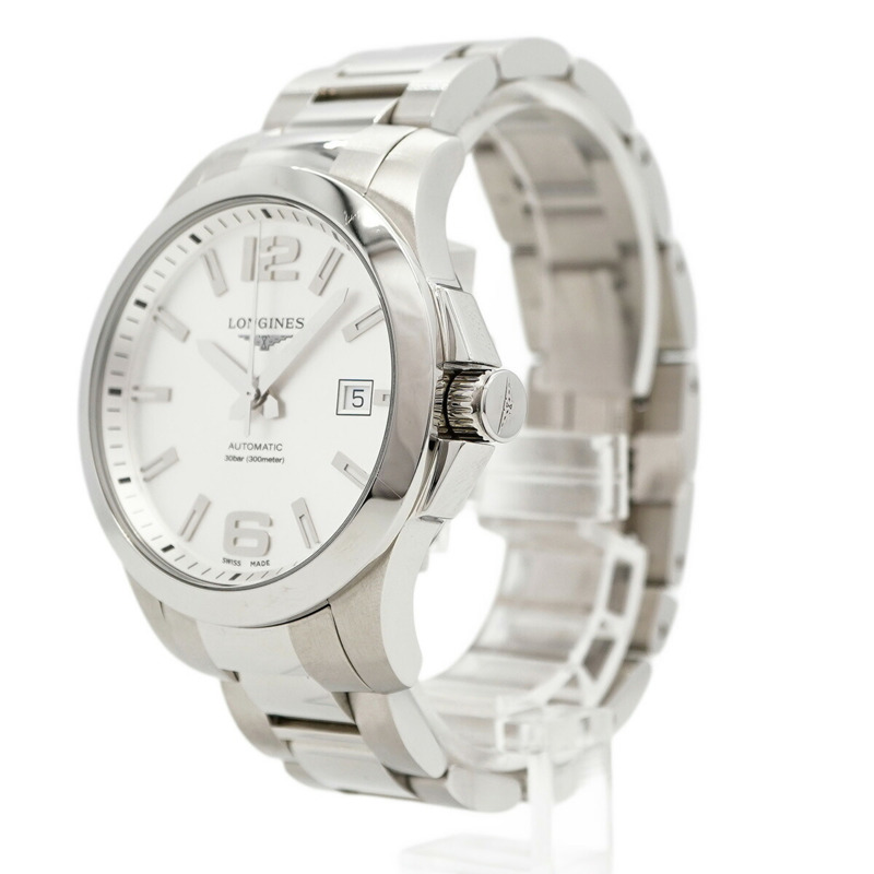 浪琴錶 Conquest L3.776.4.76.6 銀色錶盤男士腕錶-2