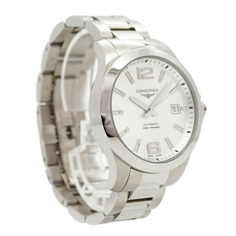 浪琴錶 Conquest L3.776.4.76.6 銀色錶盤男士腕錶-3