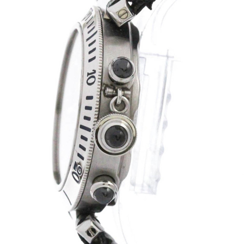 卡地亞 Pasha N950 計時鉑金精鋼腕錶 W3105155 拋光-3