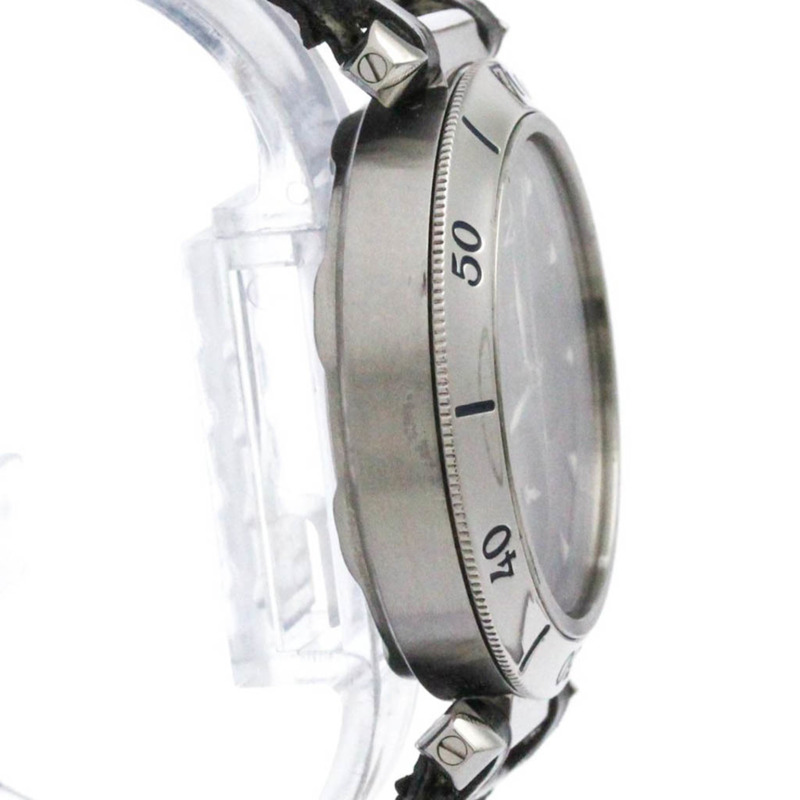 卡地亞 Pasha N950 計時鉑金精鋼腕錶 W3105155 拋光-7