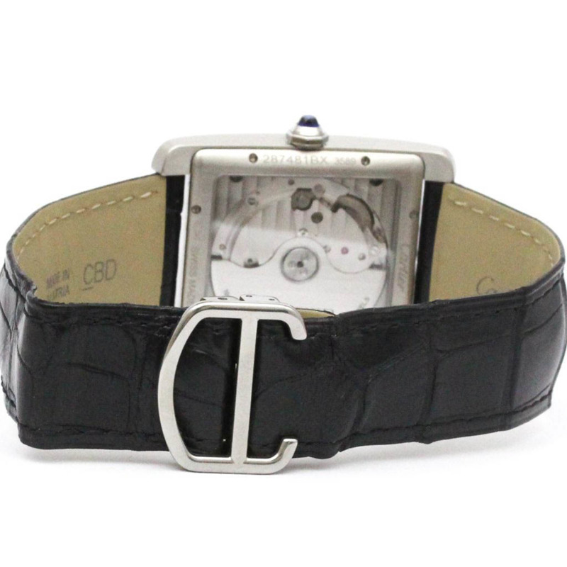 卡地亞 Tank MC 精鋼自動男士腕錶 W5330003 拋光-4