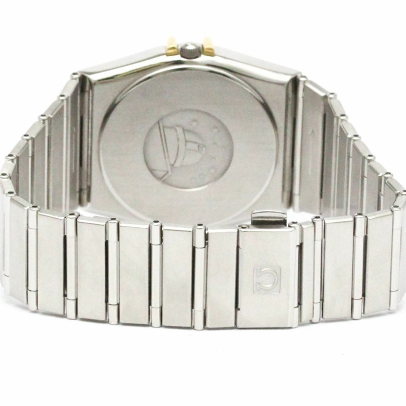 歐米茄星座系列日期顯示18K金精鋼石英男士腕錶 396.1070 拋光款-4