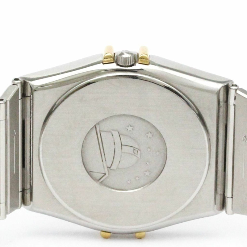 歐米茄星座系列日期顯示18K金精鋼石英男士腕錶 396.1070 拋光款-5