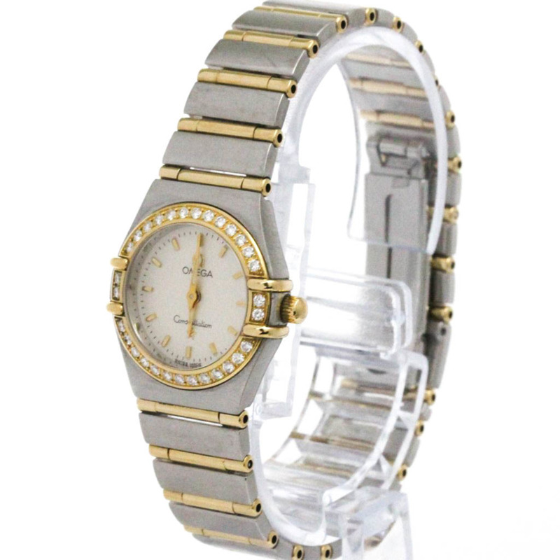 歐米茄星座系列鑽石18K金精鋼腕錶1267.30-1