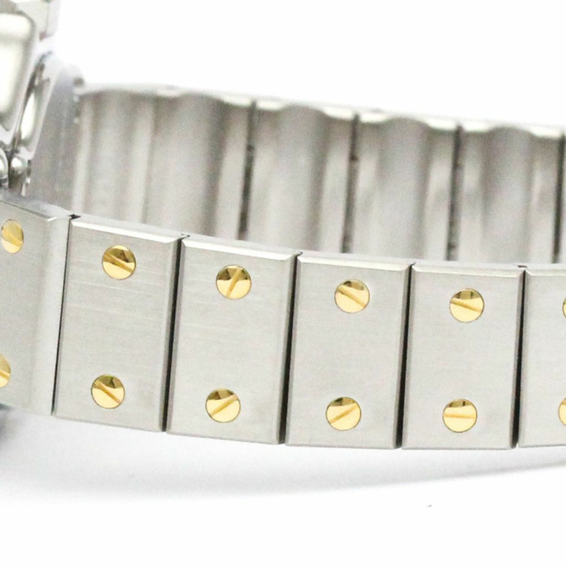 卡地亞 Santos 八角形 18K 金精鋼石英女錶 187903 拋光-2