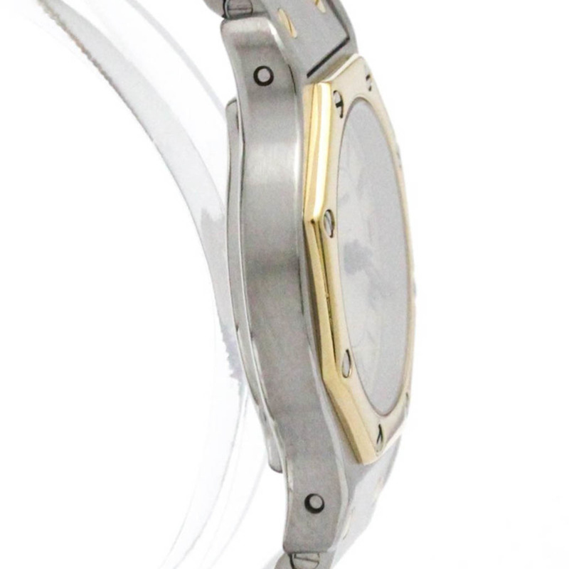 卡地亞 Santos 八角形 18K 金精鋼石英女錶 187903 拋光-8