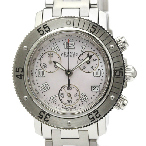 愛馬仕 Clipper Diver 計時石英女士腕錶 CL2.310 拋光款