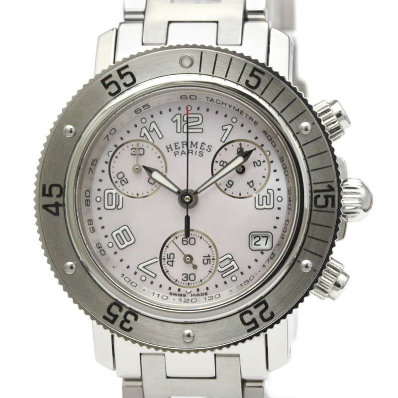 愛馬仕 Clipper Diver 計時石英女士腕錶 CL2.310 拋光款-0