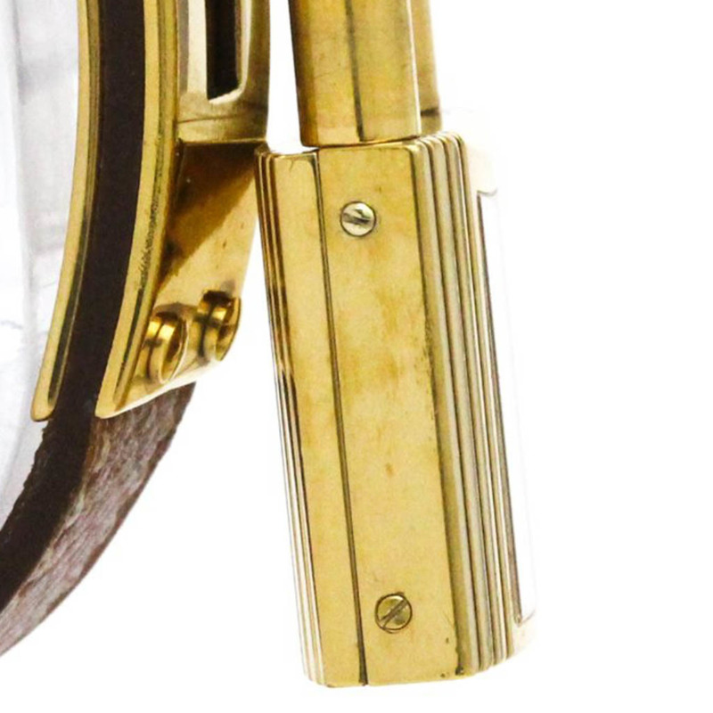 愛馬仕 Kelly 女士腕錶，鍍金皮革錶帶，石英機芯，型號 BKE1.201-7