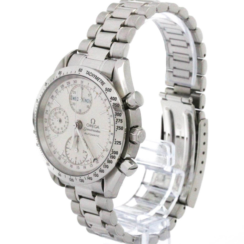 歐米茄超霸系列三曆精鋼自動腕錶 3521.30 拋光-1