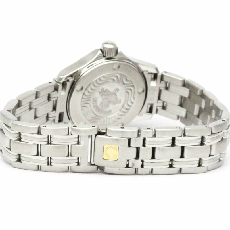 歐米茄海馬系列120米粉紅珍珠貝母錶盤石英女錶 2581.66 拋光-4