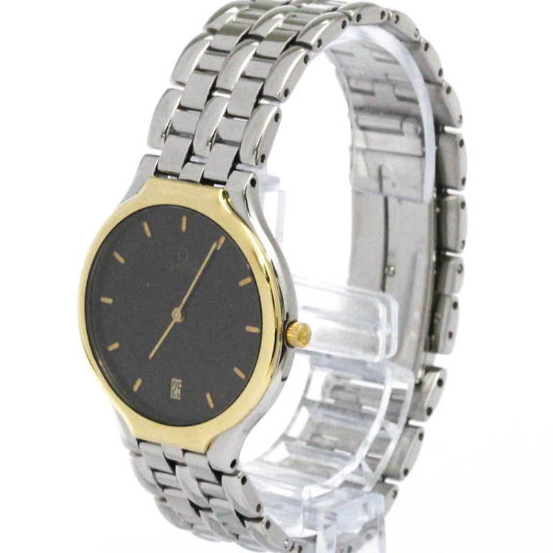 歐米茄碟飛系列 K18 金鋼石英男士腕錶 196.0316 拋光款-1