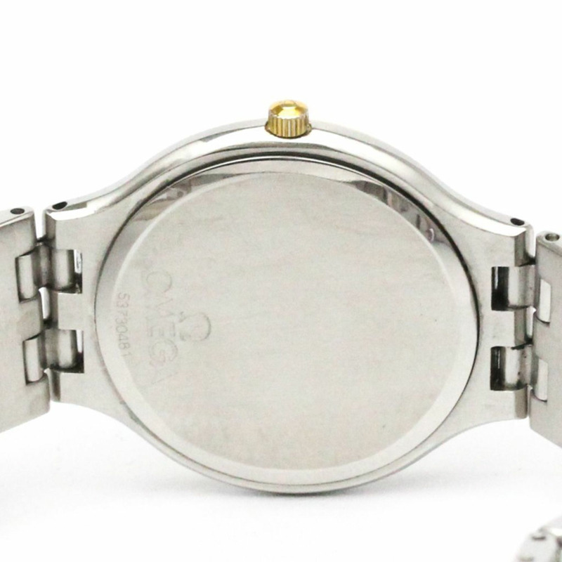 歐米茄碟飛系列 K18 金鋼石英男士腕錶 196.0316 拋光款-5