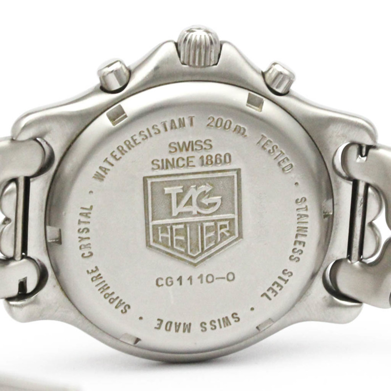 TAG HEUER 豪雅 Sel Chronograph 200米精鋼石英男錶 CG1110 拋光-5