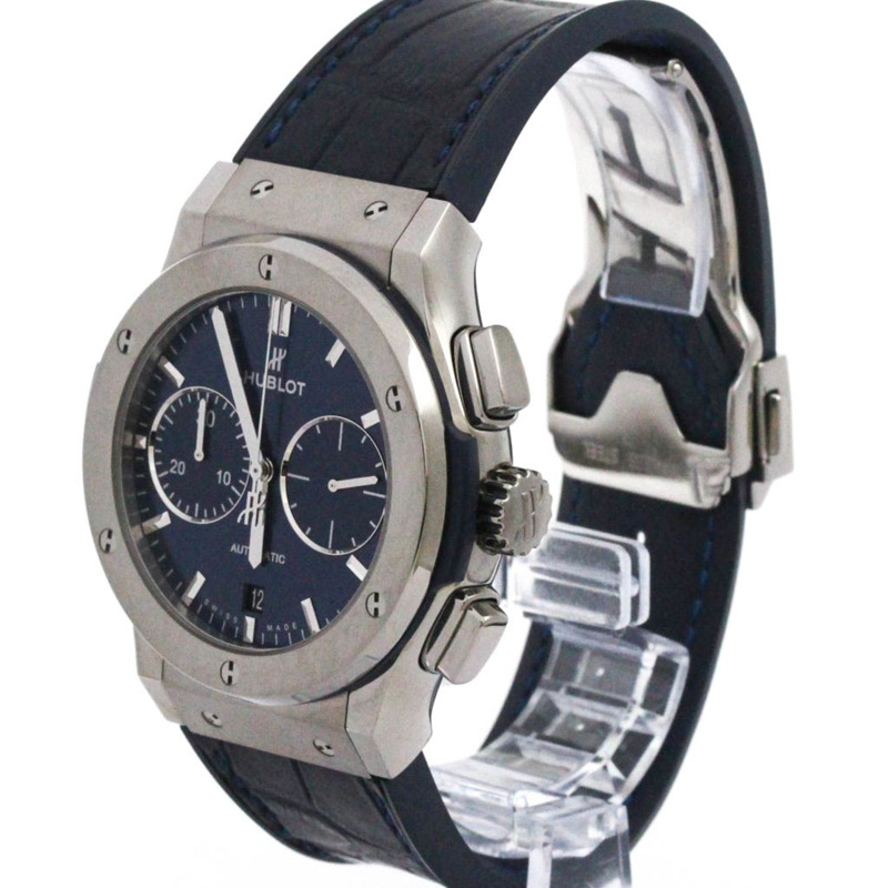 宇舶經典融合系列鈦金屬藍色男士腕錶 521.NX.7170.LR 拋光款-1