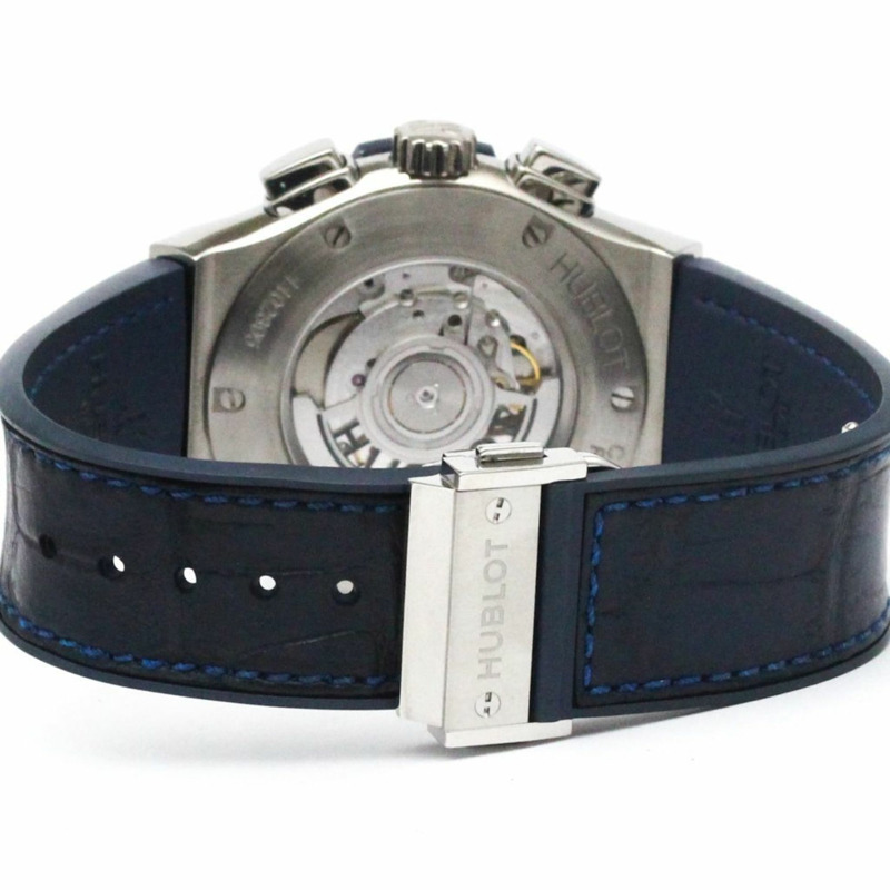 宇舶經典融合系列鈦金屬藍色男士腕錶 521.NX.7170.LR 拋光款-4