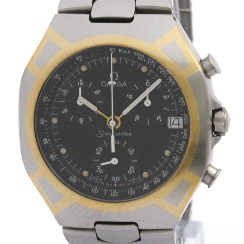 歐米茄海馬系列北極星計時石英男士腕錶 386.1031 拋光款-0